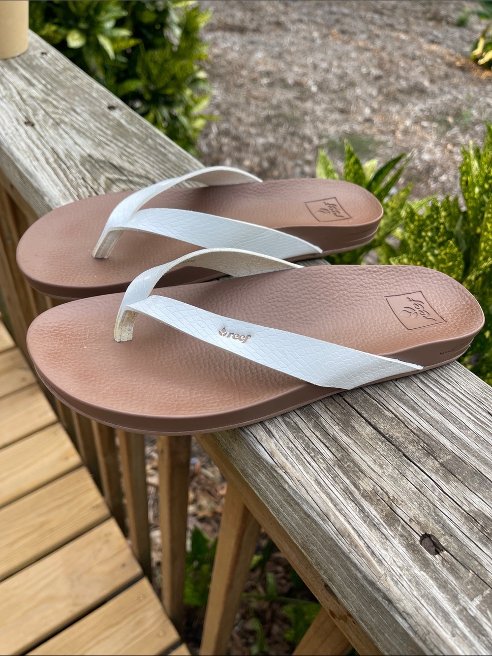 Reef Cushion Bounce Court Flip Flops-Sz 7